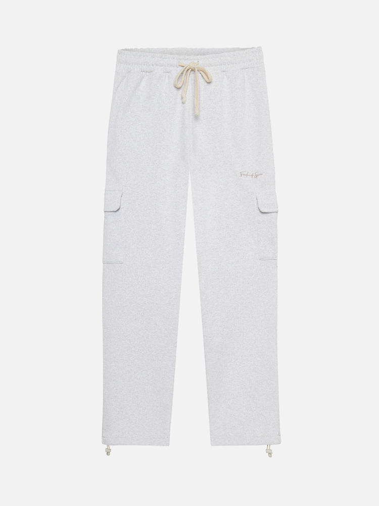 SIGNATURE CARGO LOUNGE PANTS GREY MARL