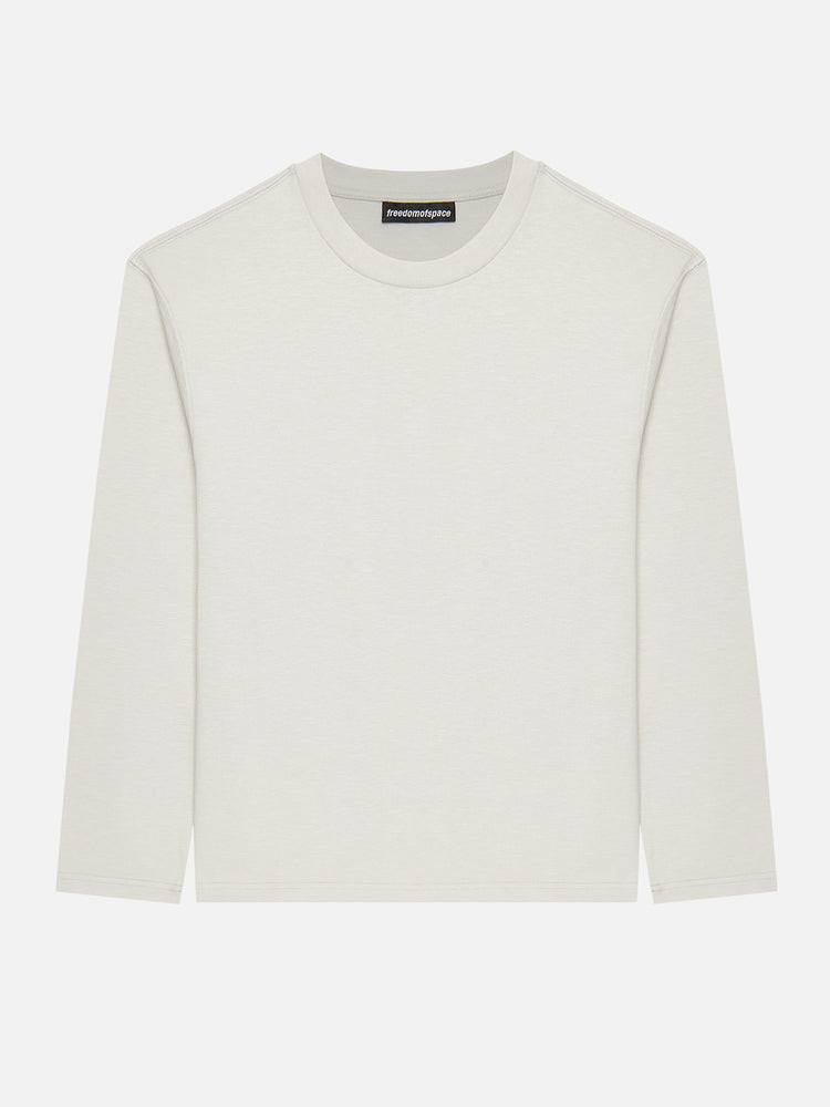 A SIMPLE LONG SLEEVE T-SHIRT GREY