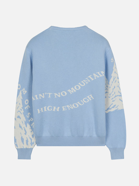 Mountain Knit Sweater Baby Blue