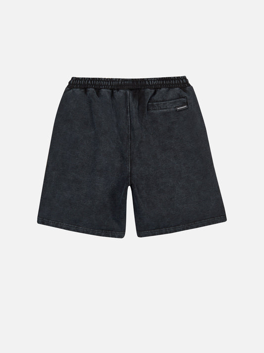 Washed Black Shorts