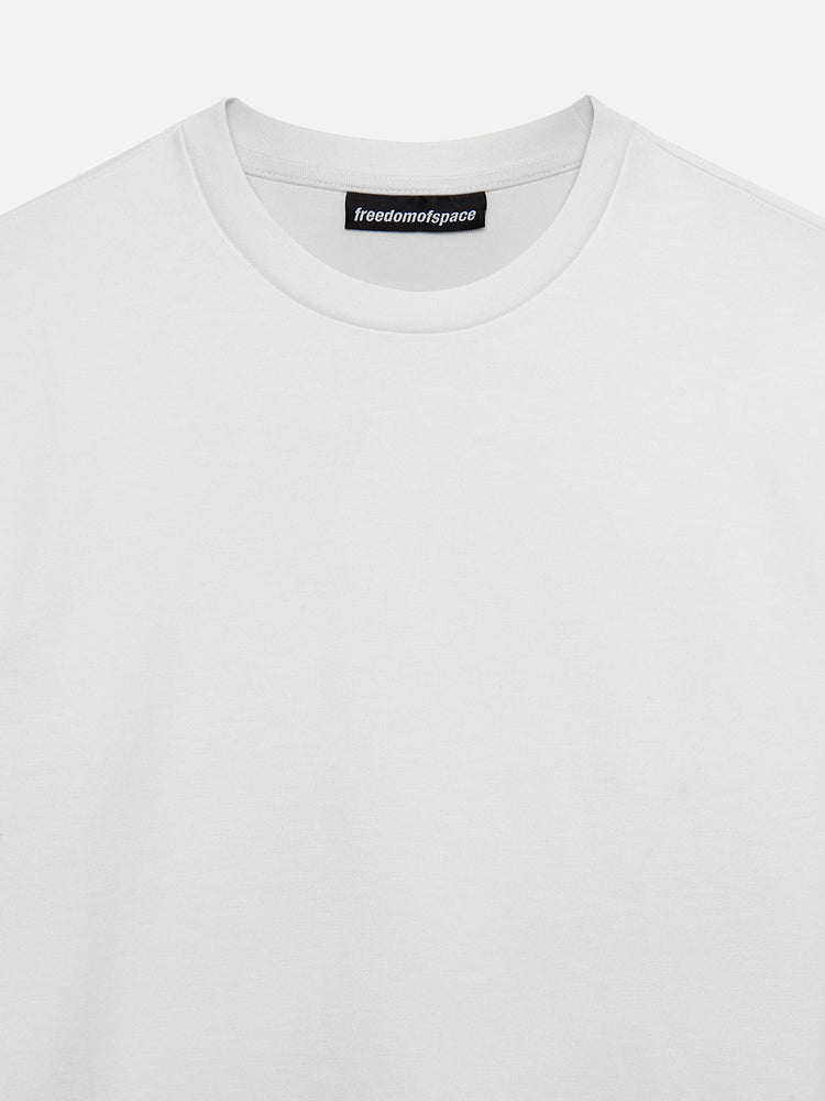 A SIMPLE LONG SLEEVE T-SHIRT OFF WHITE