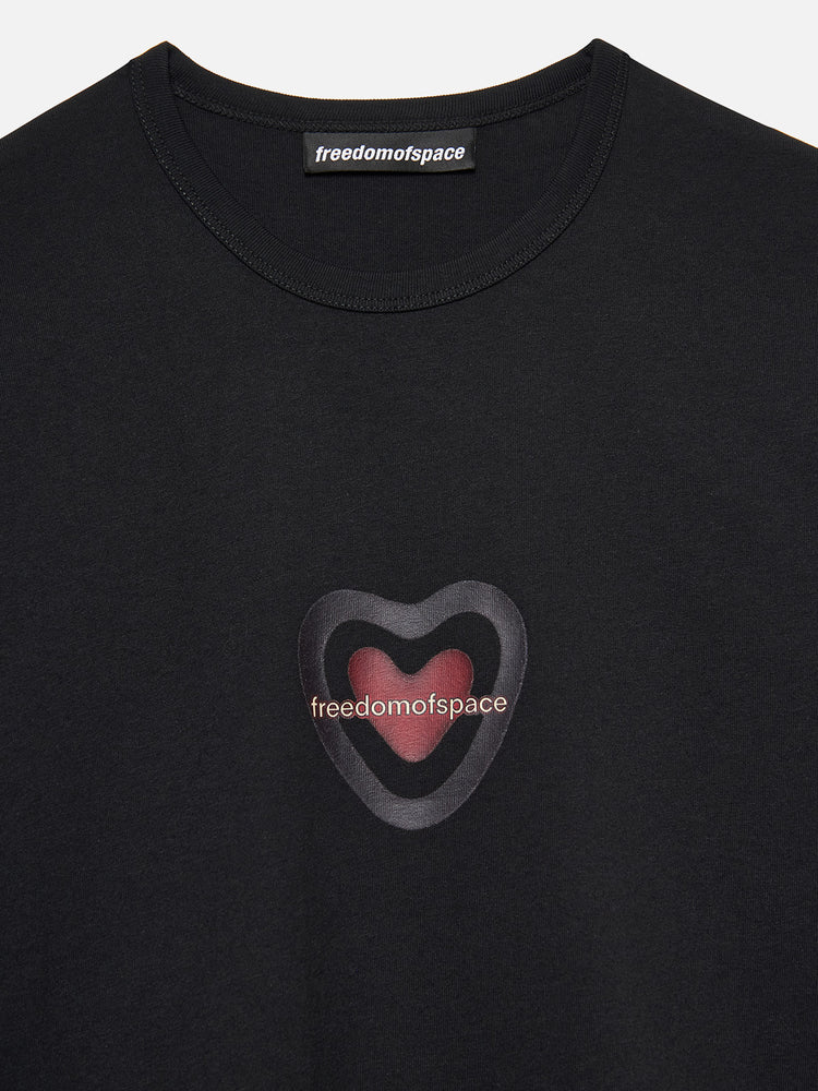 HEART T-SHIRT BLACK