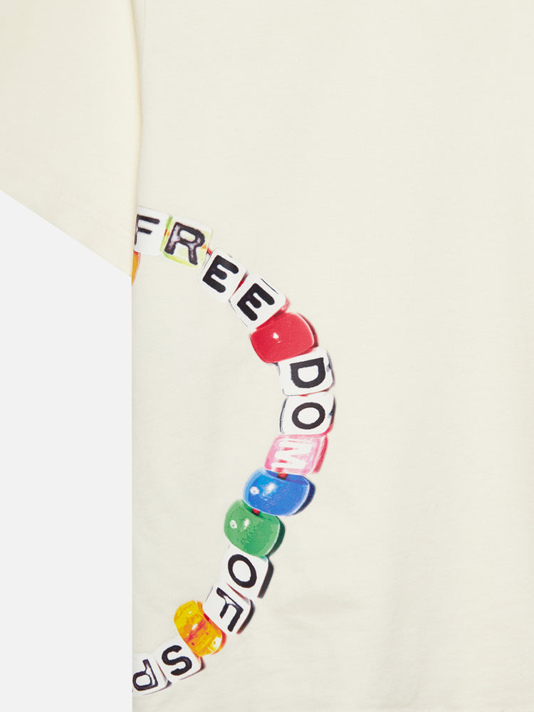 BEAD T-SHIRT OFF WHITE