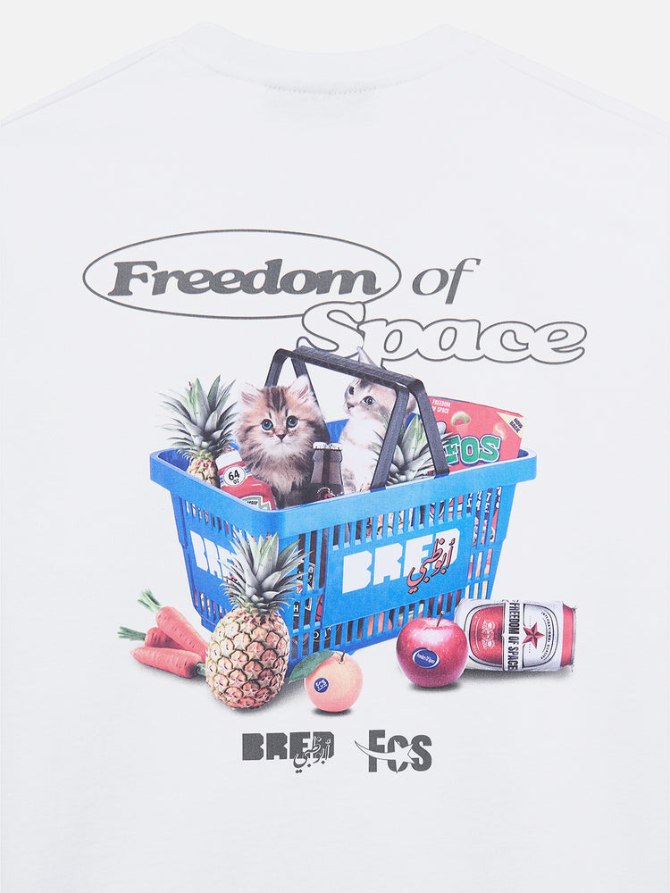 BRED HYPEBEAST x FREEDOM OF SPACE GROCERY T-SHIRT
