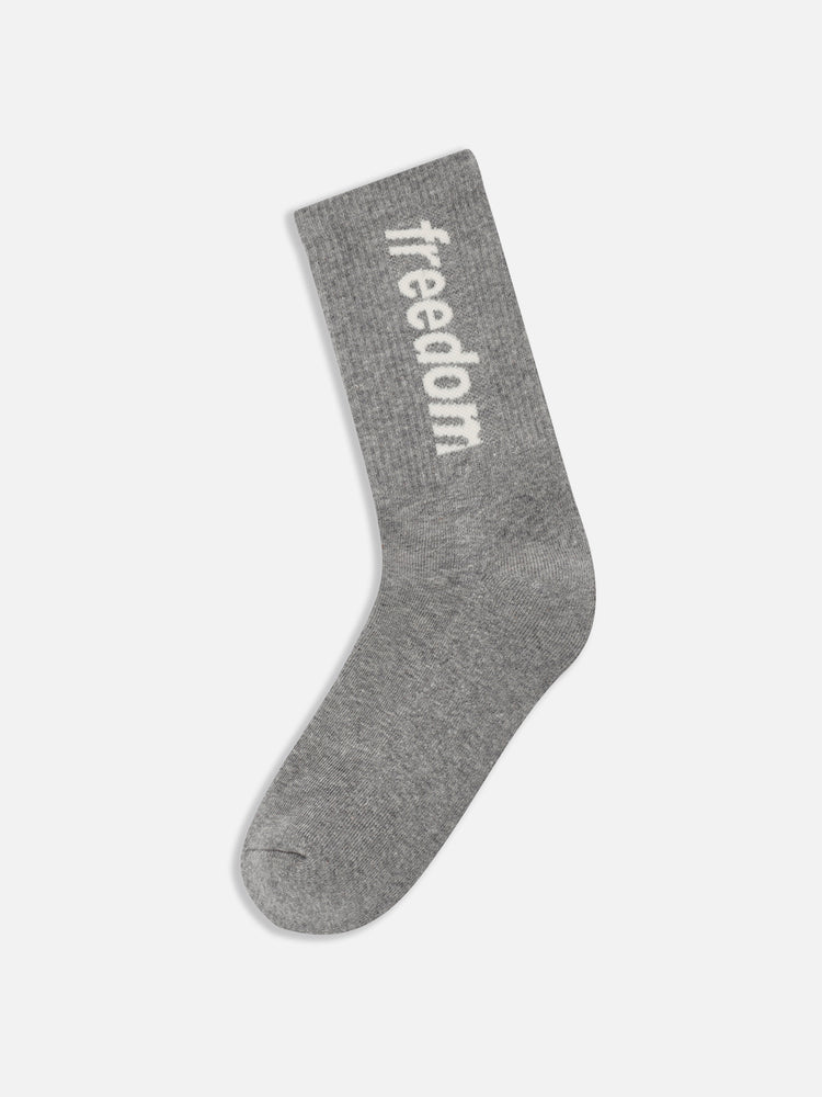 LOGO SOCKS GREY