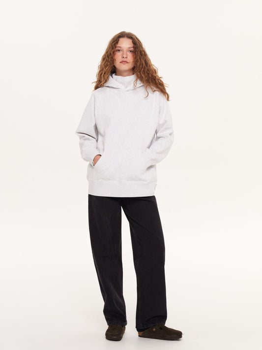 A Simple Turtleneck Hoodie Grey