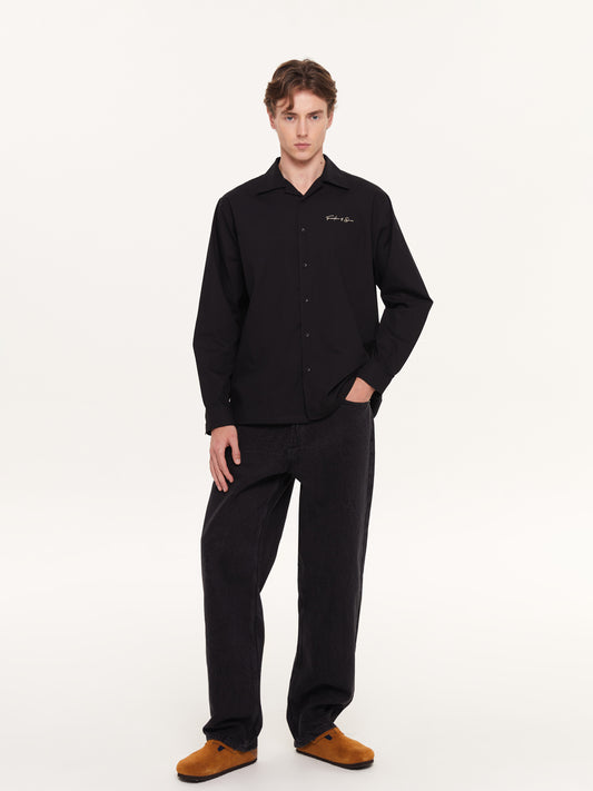 Signature Long Sleeve Shirt Black