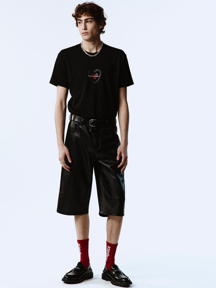 HEART T-SHIRT BLACK