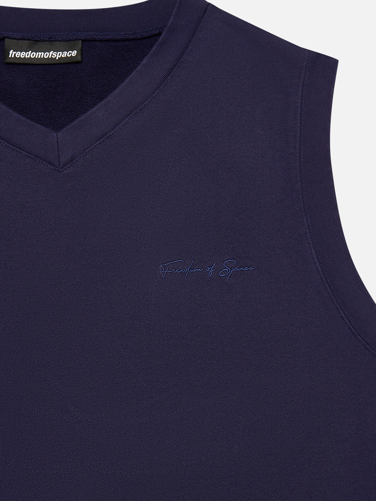 SIGNATURE SWEATER VEST NAVY