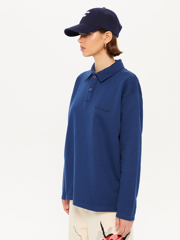 SIGNATURE POLO SWEATSHIRT NAVY
