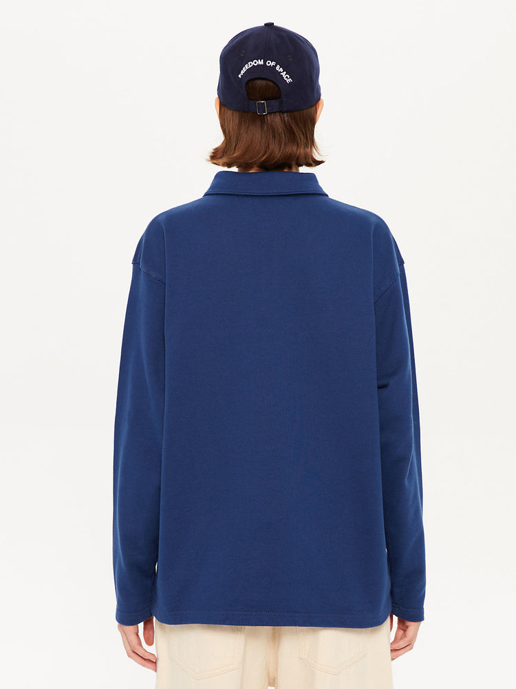 SIGNATURE POLO SWEATSHIRT NAVY