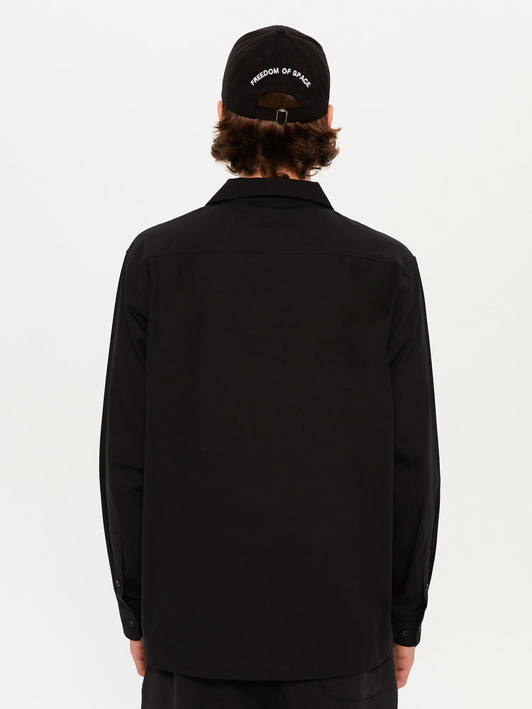 SIGNATURE LONG SLEEVE SHIRT BLACK