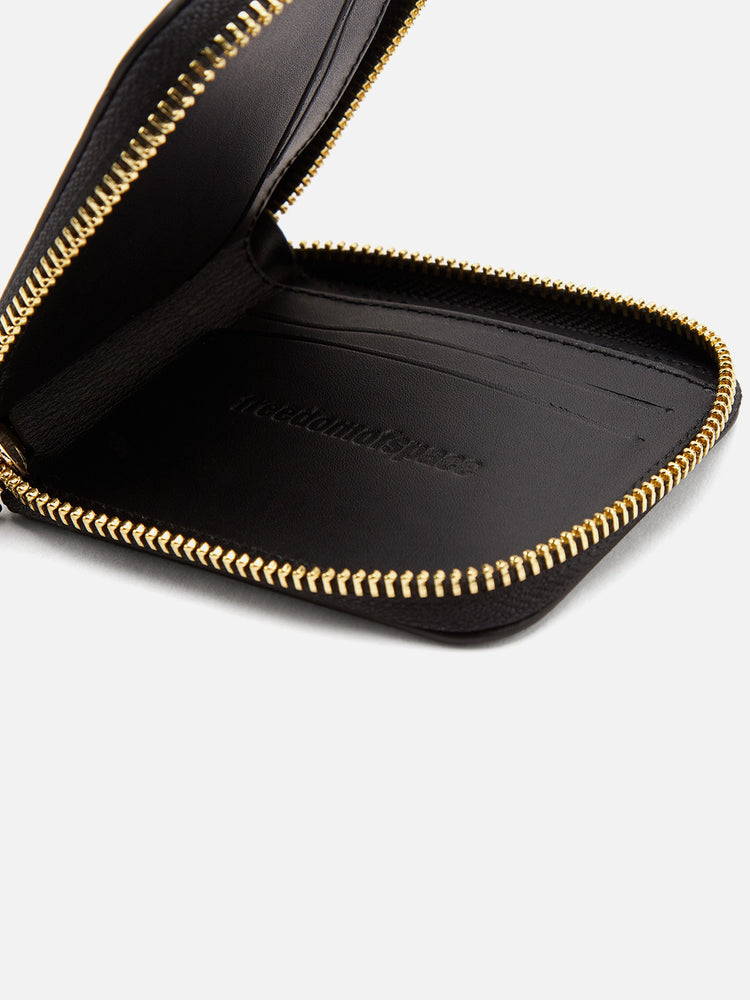 COMPACT GOLD ZIP WALLET