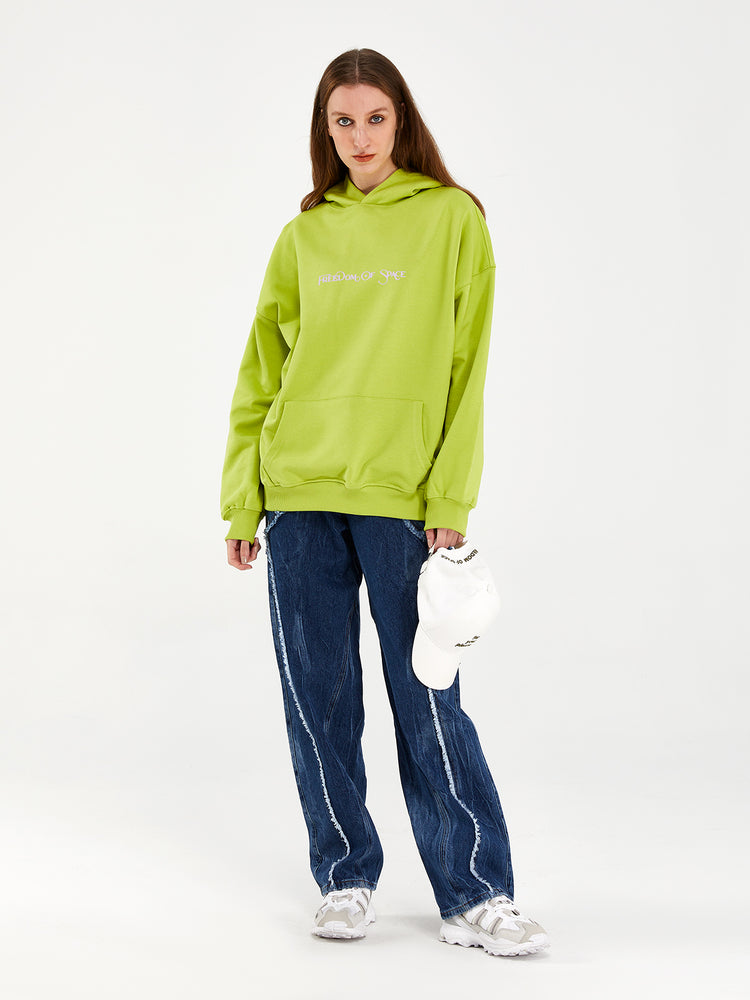 UNDER GOD OVER YOU HOODIE LIME