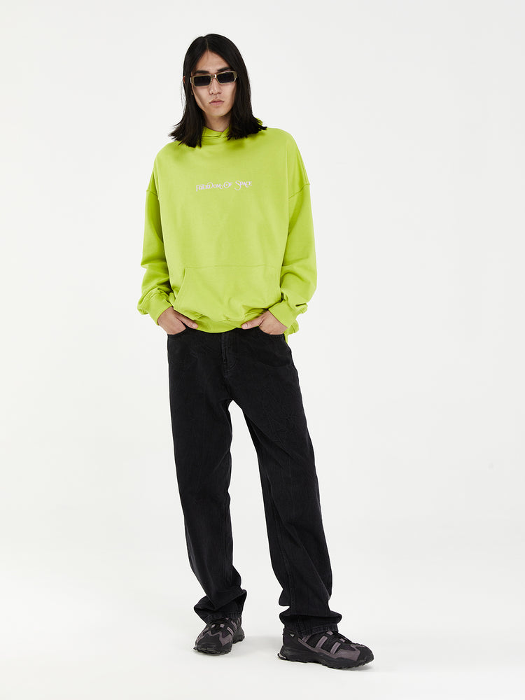UNDER GOD OVER YOU HOODIE LIME