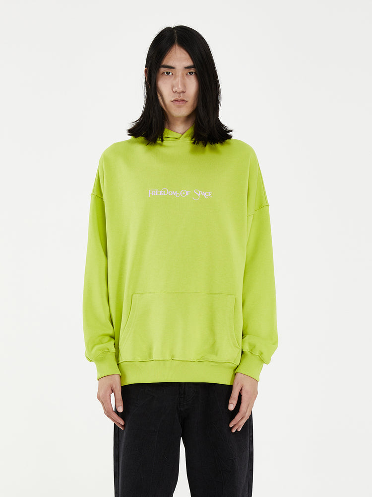 UNDER GOD OVER YOU HOODIE LIME