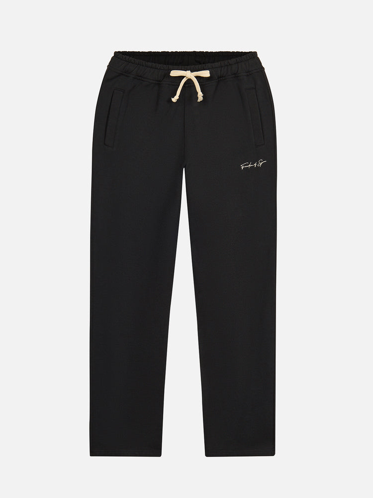 SIGNATURE LOOSE FIT LOUNGE PANTS BLACK