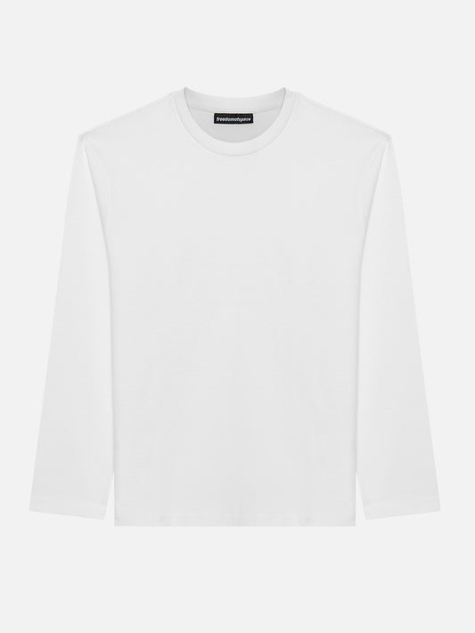 A SIMPLE LONG SLEEVE T-SHIRT OFF WHITE