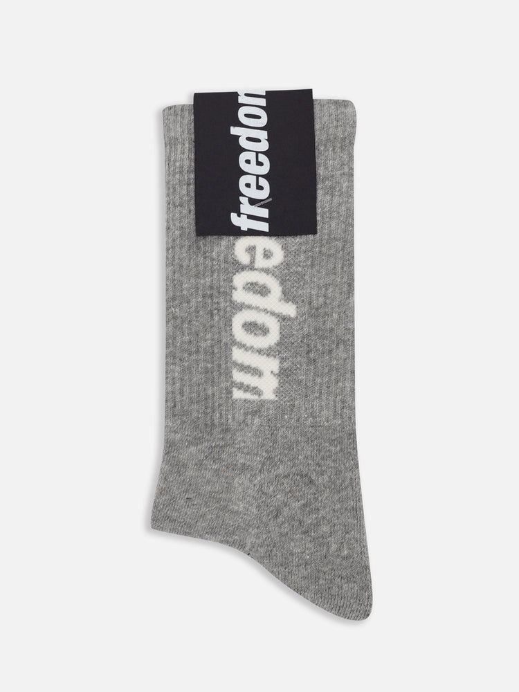 LOGO SOCKS GREY