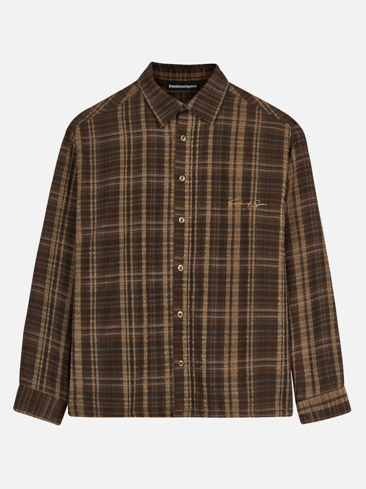 SIGNATURE BROWN SHIRT