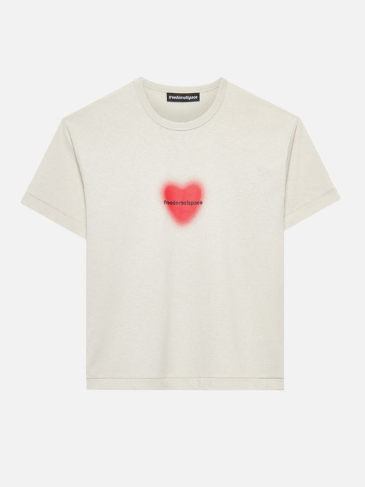 Heart T-Shirt Off White