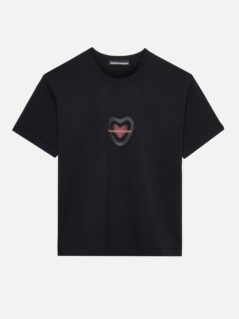 HEART T-SHIRT BLACK