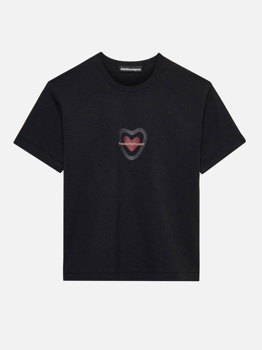 HEART T-SHIRT BLACK