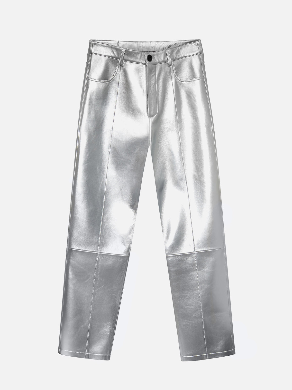 Silver Leather Pants