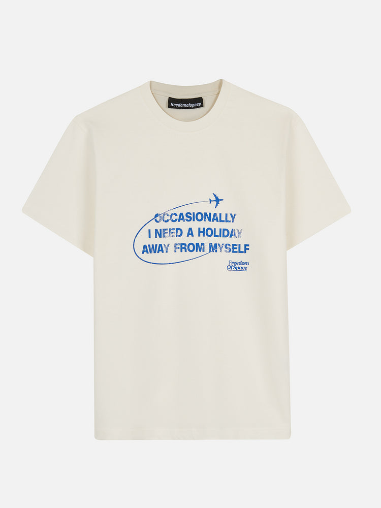 Away From Myself T-Shirt Milky White