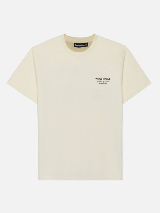 WORLDWIDE T-SHIRT OFF WHITE