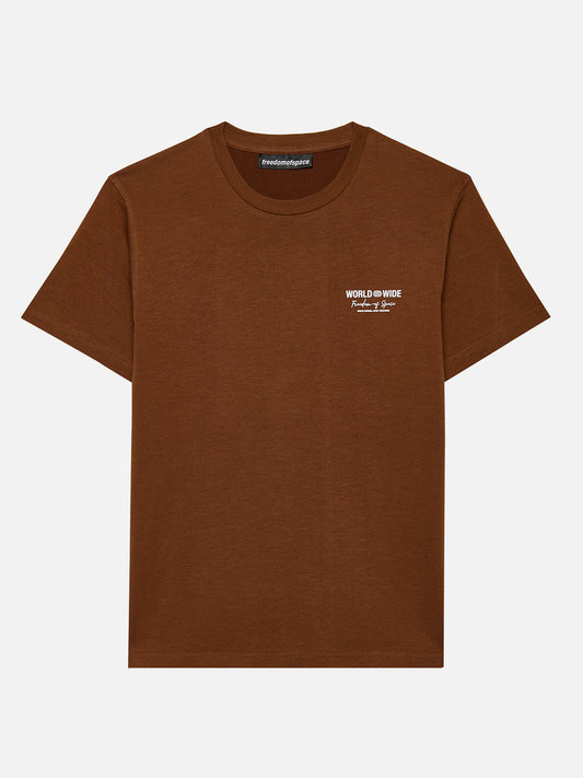 WORLDWIDE T-SHIRT BROWN