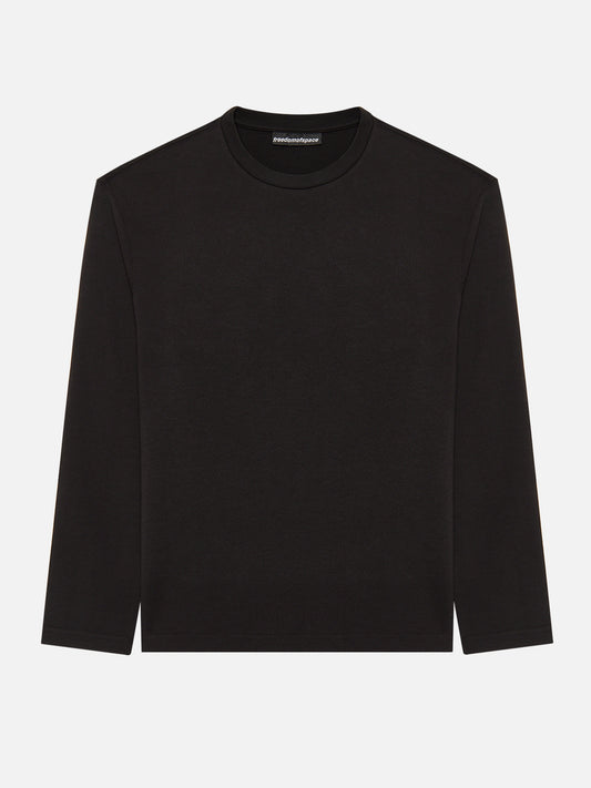 A SIMPLE LONG SLEEVE T-SHIRT BLACK