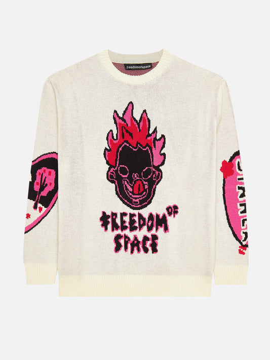 Monster Knit Sweater Off White