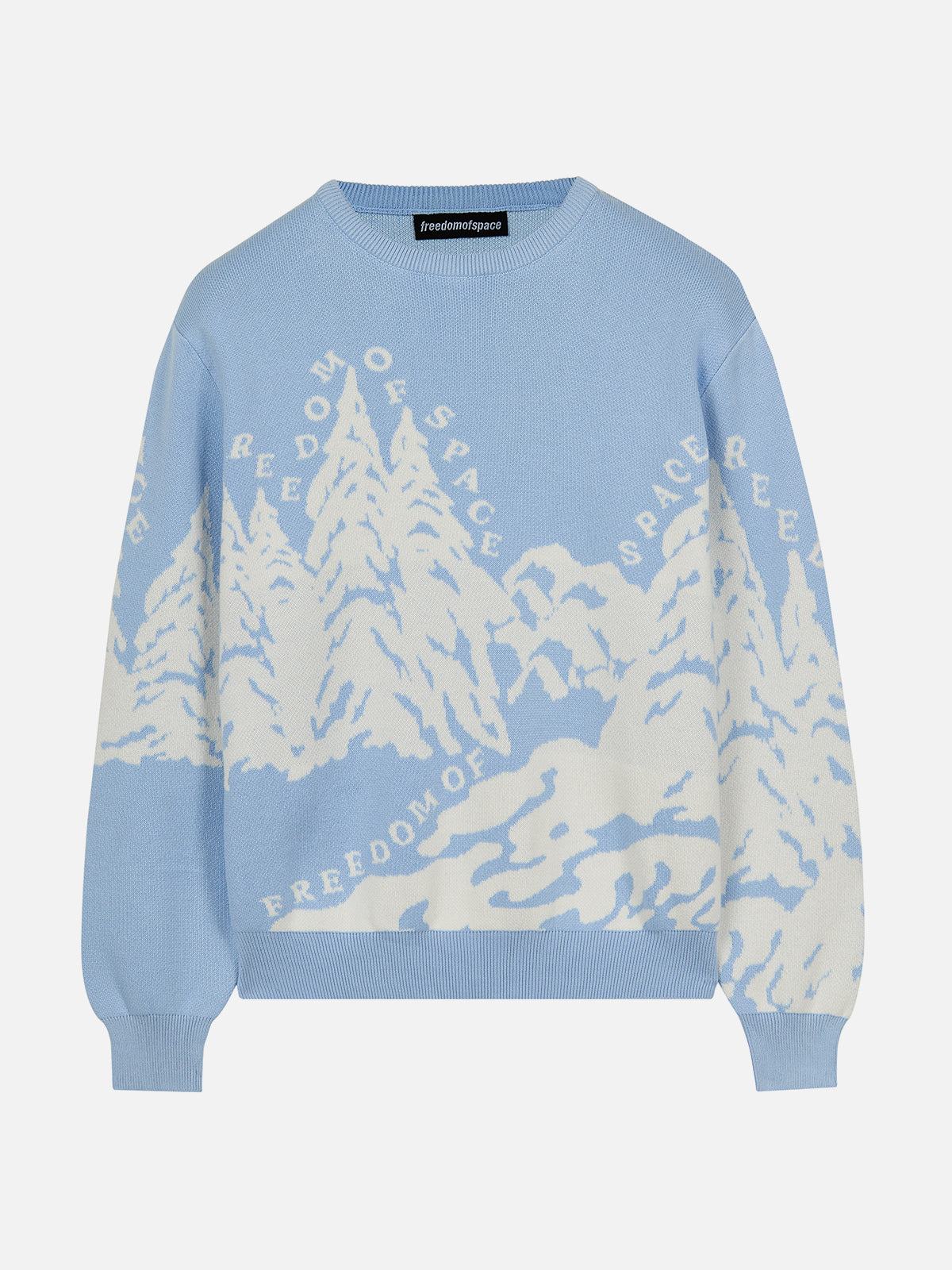 Mountain Knit Sweater Baby Blue