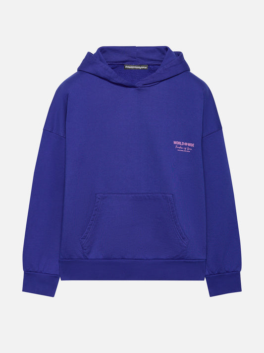 WORLDWIDE HOODIE BLUE