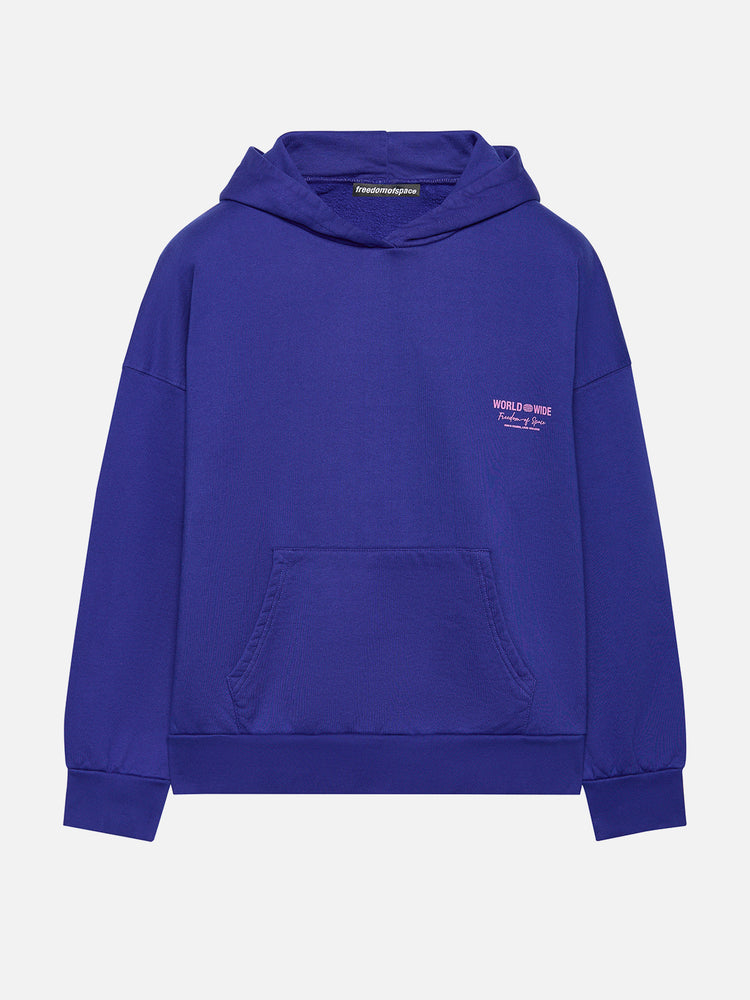 WORLDWIDE HOODIE BLUE