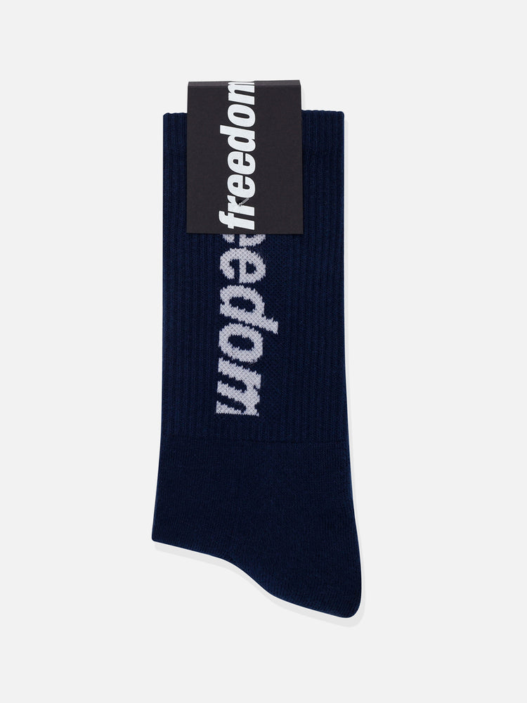 LOGO SOCKS NAVY