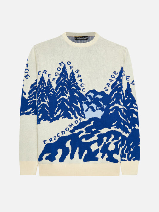 Mountain Knit Sweater Off White