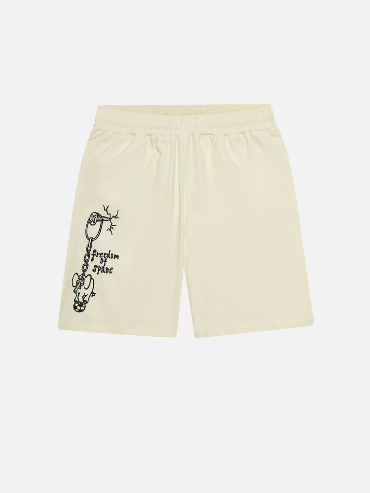 HAND DRAWN EMBROIDERED SHORT