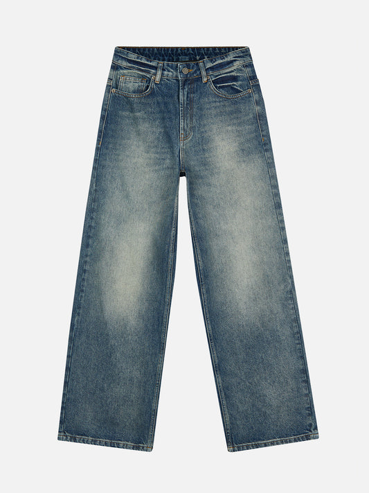 MELLOW STONE WASH LOOSE FIT JEANS