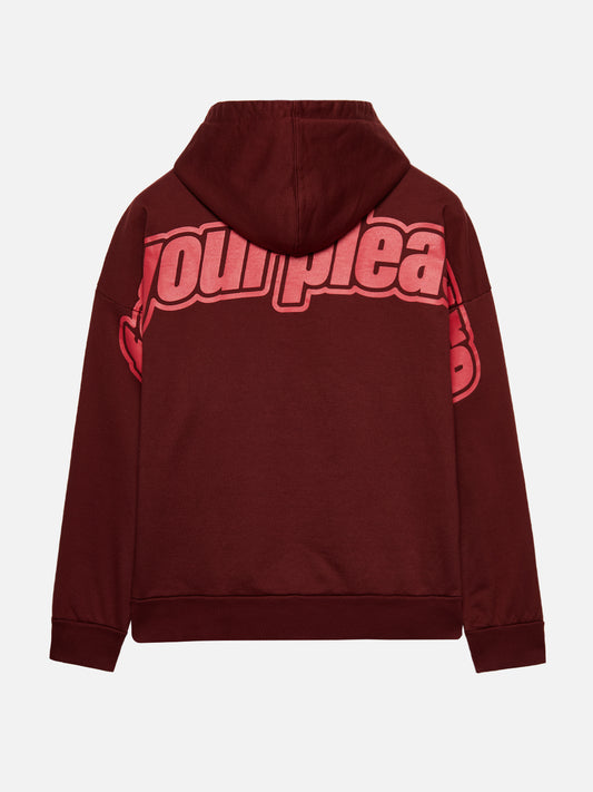 FOR YOUR PLEASURE HOODIE BORDEAUX