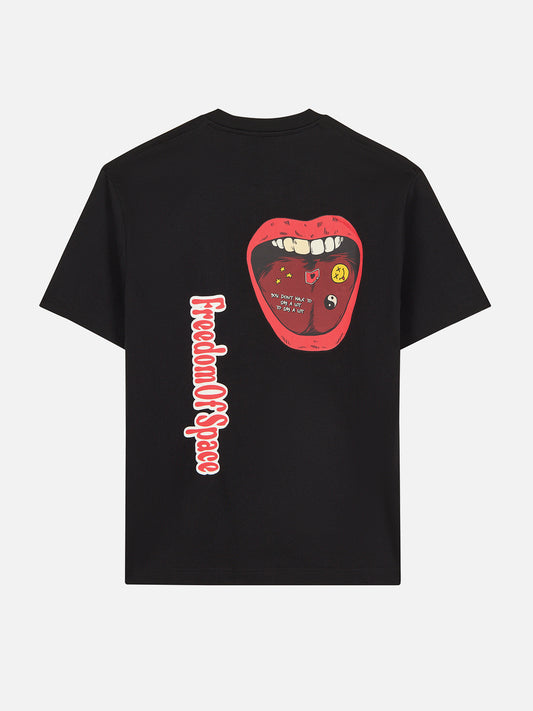 Lips T-Shirt Black