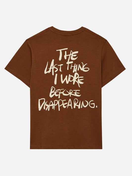 DISAPPEARING T-SHIRT BROWN