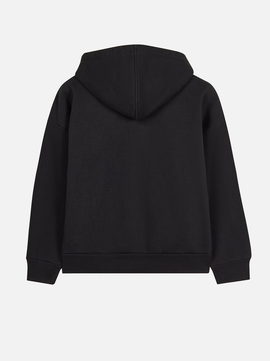 BUNNY FULL ZIP HOODIE BLACK