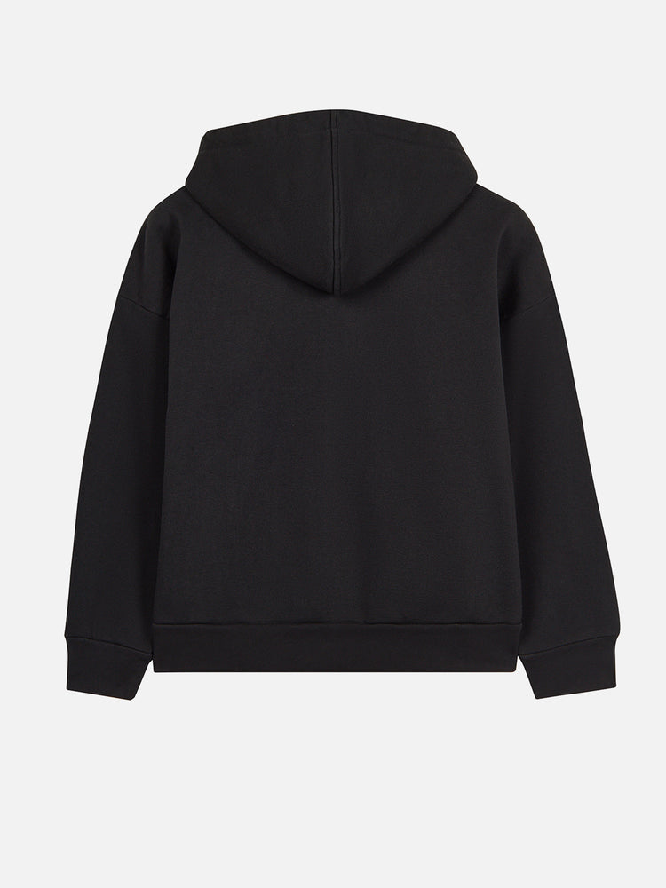 BUNNY FULL ZIP HOODIE BLACK