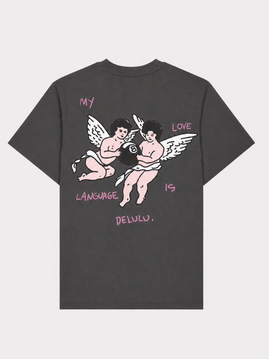 Delulu T-Shirt Washed Black