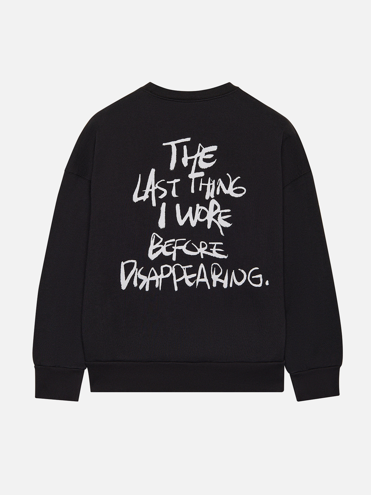 Disappering Sweatshirt Black