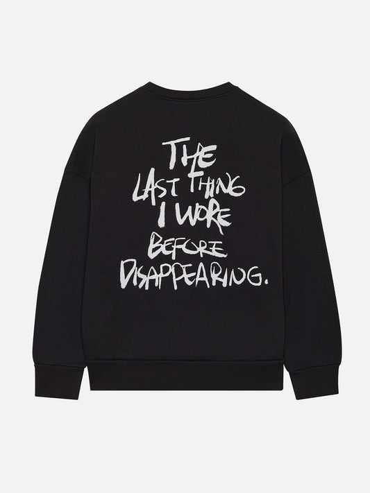 DISAPPEARING SWEATSHIRT BLACK