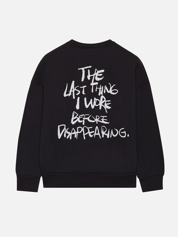 DISAPPERING SWEATSHIRT BLACK