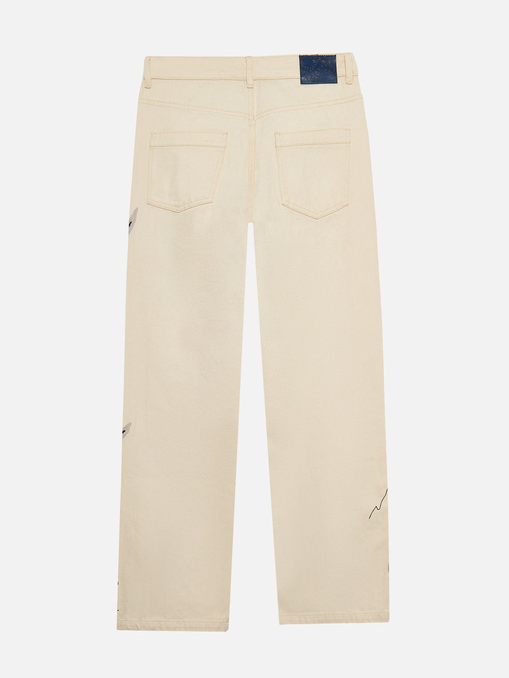 Flower Embroidered Jeans